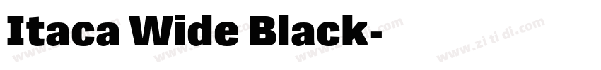 Itaca Wide Black字体转换 Itaca Wide Black字体转换